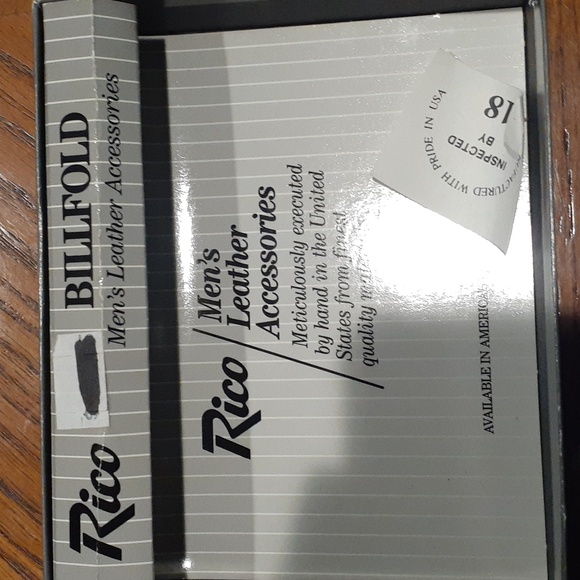 NIB Rico men's leather bi-fold wallet. Marbled Deer scene buck doe wildlife - Picture 8 of 8